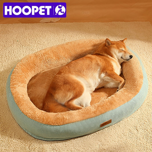 Cozy Winter Snoozing Bed with Raised Edge for Small Medium Large Dogs under 40kg