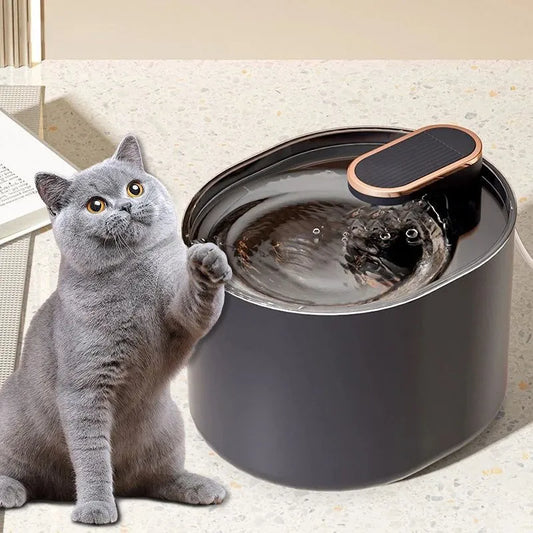 3L Pet Water Fountain with lighting feature and water level indicator