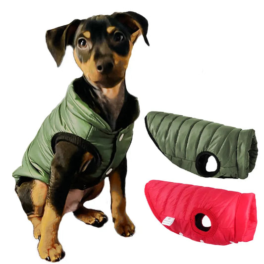 Winter Stylish Warm Gilet Puffer Vest for Cats and Small Medium Dogs under 9kg