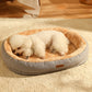 Cozy Winter Snoozing Bed with Raised Edge for Small Medium Large Dogs under 40kg