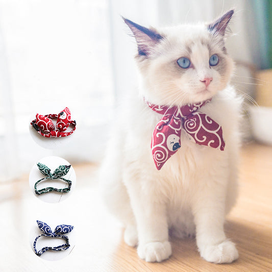 Japanese Style Cat Collar Bowtie for Cats and Small Dogs Accessories