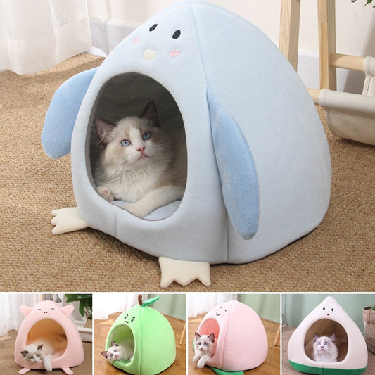 Adorable Triangular Bed Hideouts for Cats and Small Dogs - 5 Styles